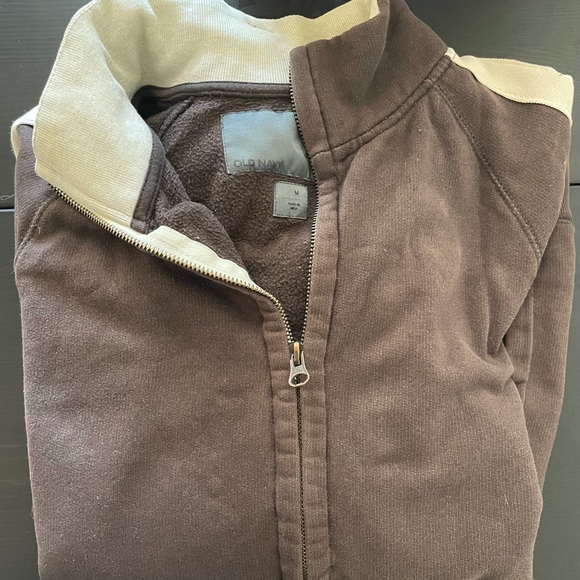 Y2K Old Navy Brown Zip Up - Picture 5 of 5